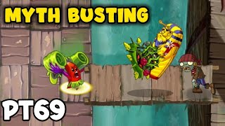 PvZ 2 Myth Busting - Rhubarbarian can fling bramble bush when its attacking a zombie?