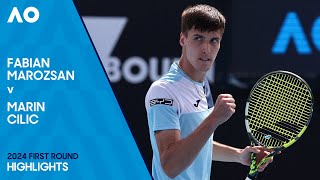 Fabian Marozsan v Marin Cilic Highlights | Australian Open 2024 First Round