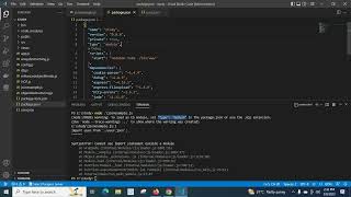 SyntaxError Cannot use import statement outside a module javascript node js load file into variable