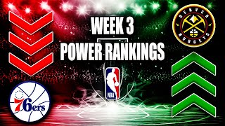 NBA Week 3 Power Rankings