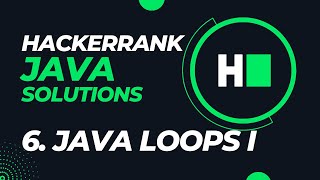 Hackerrank: Java Solutions - Day 6 || Java Loops I II Hindi