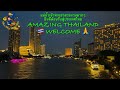 Amazing Thailand 🇹🇭 Welcome 🙏 ประเทศไทยสวยงามมากๆ แม่น้ำเจ้าพระยาสวยงามยามค่ำคืน มาเที่ยวถ่ายรูปสวยๆ