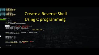 Create your own Reverse Shell using C programming || Function same as msfvenom payload