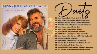 Best Romantic Duet Love Songs 80's 90's 🎼 Kenny Rogers, James Ingram, Dottie West Love Songs