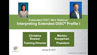 Interpreting Extended® DISC Profile I