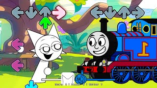 FNF Sprunki Vs Thomas and Friends All Phases Sings Can Can (Incredibox Sprunki/FNF Mods)