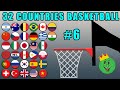 Basketball Marble Race with 32 Countries #6 \ Marble Race King