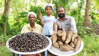 നാടൻ കക്കായും കപ്പയും പുരട്ടിയത്.....വായിൽ കപ്പലോടും😋😋....Traditional Tapioca Clam Mixed Recipe