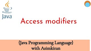 Java (L2.1) Access modifiers