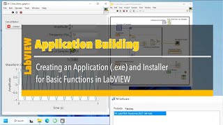 LabVIEW (Application Building) #Ep1 Creating Application & Installer for Basic Functions in LabVIEW