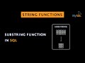Substring Function in SQL | String Function | SQL Series: #40