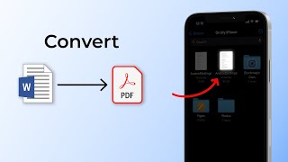 How to Convert Word Document to PDF on iPhone (iOS 18)?