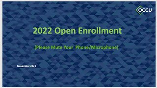 2022 Open Enrollment Webinar