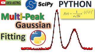 PYTHON For Physicist, Engineer & Mathematician | Multi-Peak Gaussian Fitting With Scipy | DESI ASTRO
