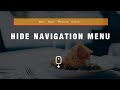 How To Hide Navigation Menu on Scroll Using HTML, CSS And JavaScript