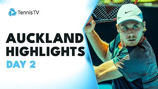 Fils Takes On Gasquet; Shapovalov & Bautista Agut Feature | Auckland Highlights Day 2