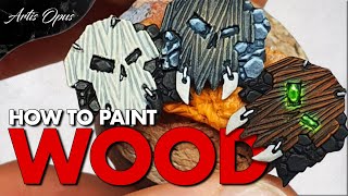 How to Paint Wood FAST: 3 ways - Contrast, Drybrush, Wash/Shade