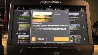 Life Fitness SE3HD Console Video #12 Fitness Tests