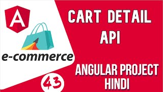 Angular project in Hindi #43 Cart Details API | Angular E-commerce Project
