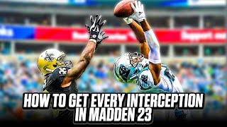 HOW TO GET EVERY INTERCEPTION in MADDEN 23!