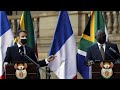 President Macron lands in South Africa for a two-day visit