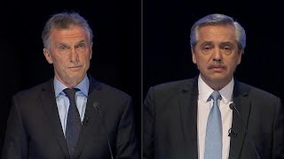 Macri y Fernández cruzan acusaciones de corrupción en debate antes de voto en Argentina | AFP