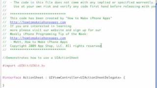 How To Use UIActionSheet