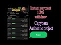 Instant Withdraw || Fast payment || Earn Ton $ || Capybara || Real or fake Project || Tech World