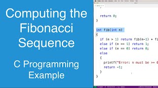 Computing the Fibonacci Sequence | C Programming Example