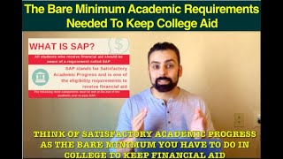 Understanding Satisfactory Academic Progress - The Bare Minimum Needed To Keep Getting Financial Aid