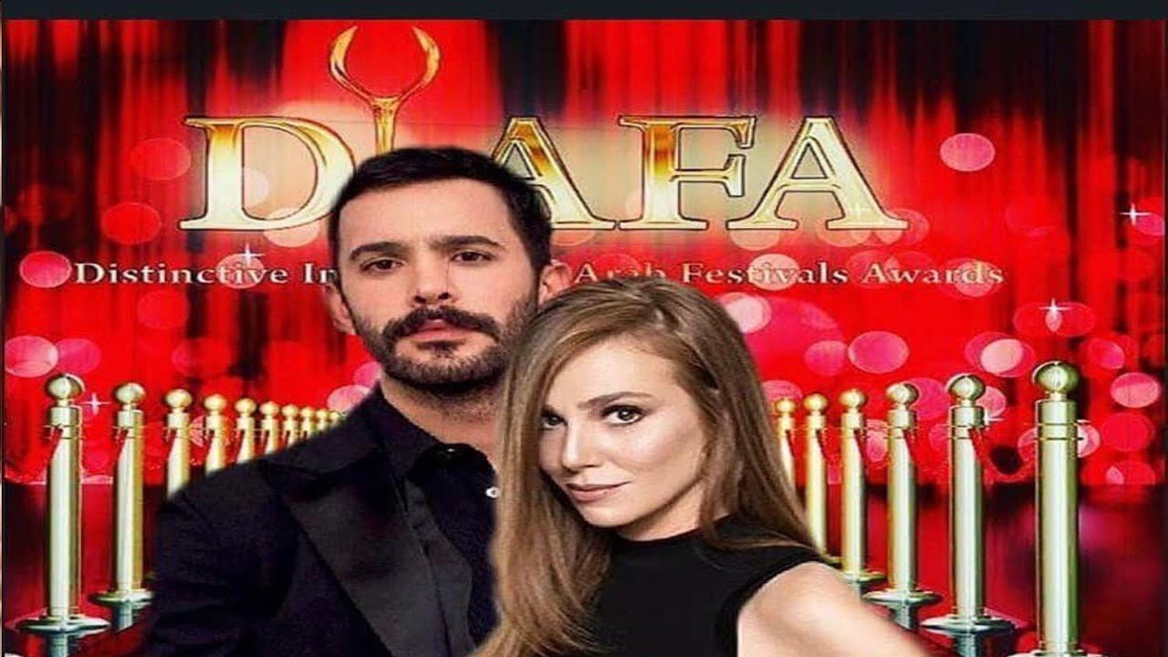 Baris Arduc And Elcin Sangu At Red Carpet Diafa Turkish Award Show ...