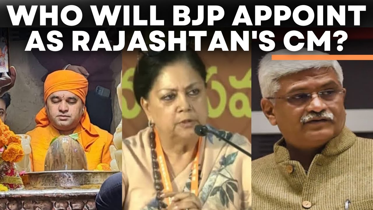 Rajasthan CM LIVE | Who Will BJP Appoint As Rajashtan's CM? Vasundhara ...