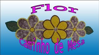 Como fazer um Caminho de Mesa FLor em  tecido tricoline