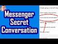 Facebook Messenger Secret Conversation | Hide My Chats on Messenger app