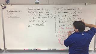 AP classroom intermediate value theorem 2 examples