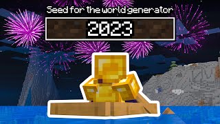 I did a Speedrun of the Minecraft Seed "2023"