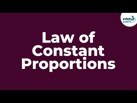 What does the principle of constant proportions tell us?