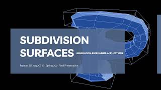 An Introduction to Subdivision Surfaces