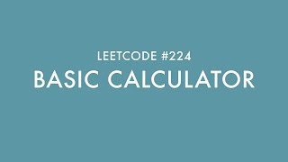 Code with Jess - Leetcode #224 Basic Calculator