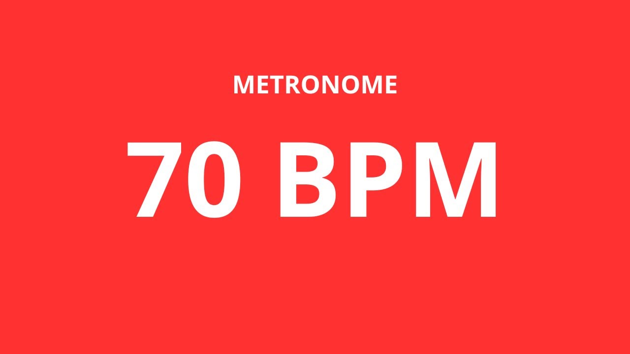 70 BPM - Metronome - YouTube