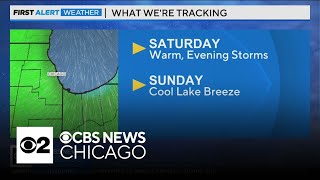 Warm in Chicago Saturday, evening storms