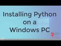 Installing Python on a Windows PC