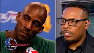 Paul Pierce describes talking to Kevin Garnett the day Kobe Bryant died | NBA Countdown