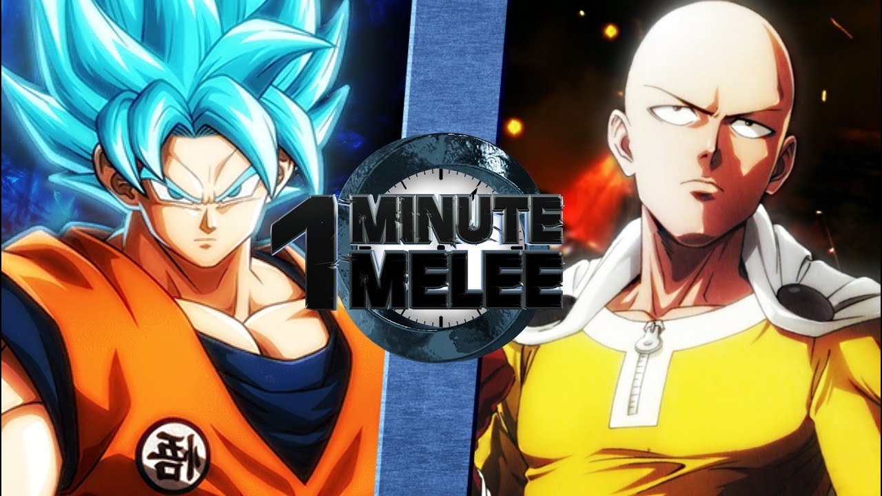 Goku Vs Saitama (Dragonball Super Vs One Punch Man) - One Minute Melee ...