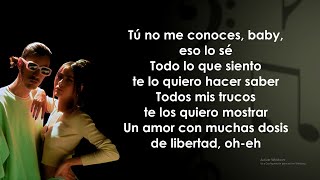 Danny Ocean, TINI - Tú No Me Conoces (Letra/Lyrics)