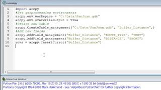 Python Scripting for Geoprocessing Workflows