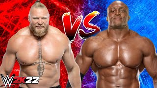 Brock Lesnar vs Bobby Lashley WWE |  Crown Jewel 2022 | WWE2K22 | Gameplay