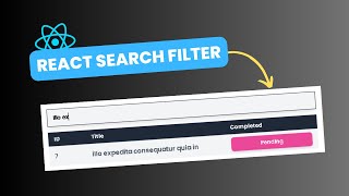 React Search Filter with Tailwind CSS! [EASY] (Step By Step)