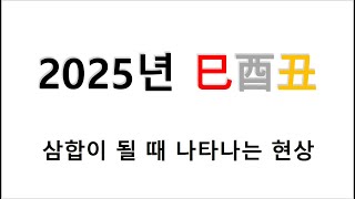 2025년 사유축(巳酉丑) 삼합(三合)이 되는 일간은?