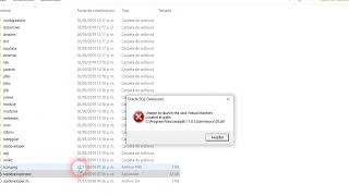 Error Sql Developer Unable to launch the java virtual machine java 11